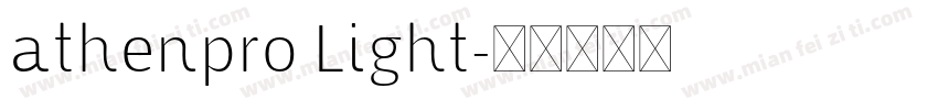 athenpro Light字体转换
